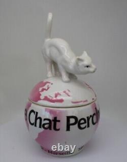 Boite Bijoux Figurine Poudrier Chat Animalier Le Chat Perche Style Art Deco Styl