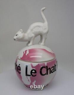 Boite Bijoux Figurine Poudrier Chat Animalier Le Chat Perche Style Art Deco Styl