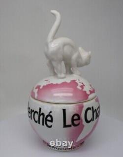 Boite Bijoux Figurine Poudrier Chat Animalier Le Chat Perche Style Art Deco Styl