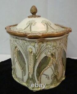 Boite Bijoux Marabout Oiseau Style Art Deco Style Art Nouveau Porcelaine Ceramiq