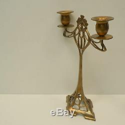 Bougeoir Style Art Deco Style Art Nouveau Bronze massif