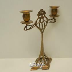 Bougeoir Style Art Deco Style Art Nouveau Bronze massif