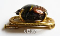 Broche ART NOUVEAU scarabée insecte jugendstil Modern Style 1900 brooch scarab