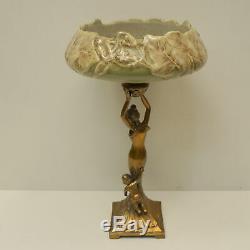 Centre de table Danseuse Style Art Deco Style Art Nouveau Porcelaine Bronze