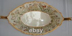 Centre de table Fruitier Papillon Fleur Style Art Deco Style Art Nouveau Porcela