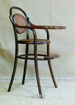Chaise haute enfant bébé FISCHEL bois courbé style viennois époque thonet