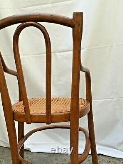 Chaise haute enfant bois courbé style THONET