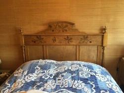 Chambre à coucher bois marqueté, style Art Nouveau 1900 Ecole Nancy