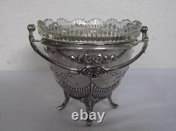 Décoratif Coupe de Style Art Nouveau De 1901 De Danemark 830er Argent #9601