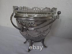 Décoratif Coupe de Style Art Nouveau De 1901 De Danemark 830er Argent #9601