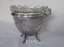 Décoratif Coupe de Style Art Nouveau De 1901 De Danemark 830er Argent #9601