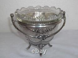 Décoratif Coupe de Style Art Nouveau De 1901 De Danemark 830er Argent #9601