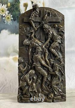 Français Romain Grec Mythologique Bronze Statue Bas Sculpture Style Art Nouveau