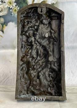 Français Romain Grec Mythologique Bronze Statue Bas Sculpture Style Art Nouveau