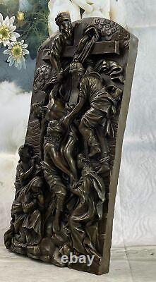 Français Romain Grec Mythologique Bronze Statue Bas Sculpture Style Art Nouveau