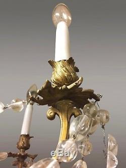 Grand Lustre style Louis XV bronze