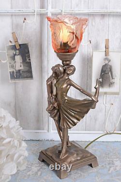 Lampe Art Déco Danseuse Lampe de Table Vintage Lampe de Chevet