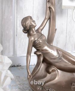Lampe de Table Antique Tiffany Lampe Sculpture Féminine Lampe de Chevet Neuf