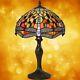 Lampe De Table Dans Tiffany Style Antiquités Art Design Couleur Bronze Main 3