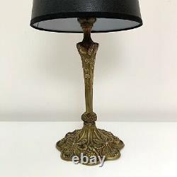 Lampe en bronze de style Art Nouveau dans le style de Leleu
