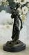 Magnificent Style Art Nouveau Victorien Pure 100% Bronze 13 Grand Sculpture