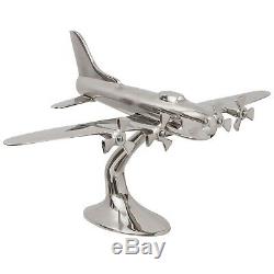 Maquette d´avion style antique Art déco argenté