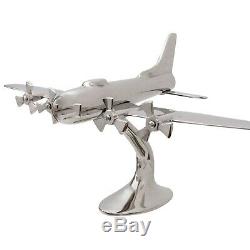 Maquette d´avion style antique Art déco argenté