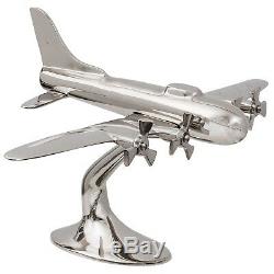 Maquette d´avion style antique Art déco argenté