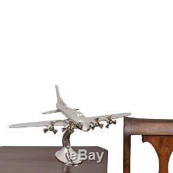 Maquette d´avion style antique Art déco argenté