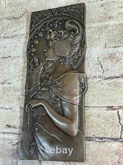 Milo Style Bronze Mural Plaques Art Nouveau Sculpture Domestique Déco