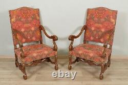 Paire de fauteuils style Louis XIV