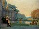 Peinture, Femmes Elégantes Dans Un Parc, Style Art Nouveau