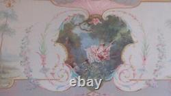 Peinture Huile Emile Roy Fresque Boiserie Style Louis XV Debut Xxeme Art Nouveau