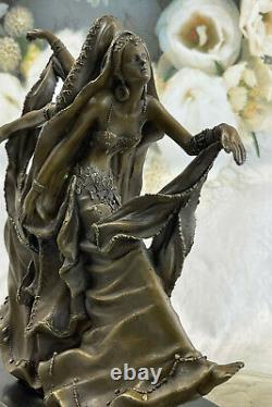 Perse Danseurs Bronze Sculpture Style Art Nouveau Marbre Figurine Deco Maison