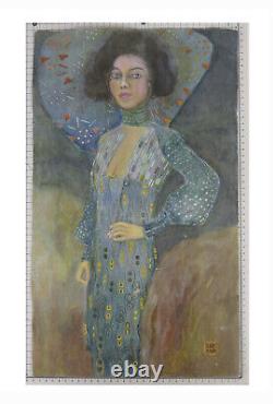 Portrait De Dame Style Art Nouveau Vieux tableau Peinture Signé Reynaud Bsn