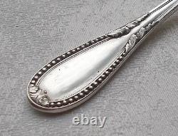 Rare Élégant Cuillère Présentant Style Art Nouveau 950er Sterling De France