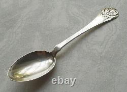 Rare Élégant Cuillère à Dessert Style Art Nouveau De 830er Argent Danemark 1929