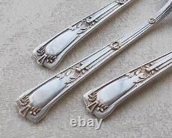 Rare Set 6 Cuillère à Mokka Style Art Nouveau De 800er Argent Koch&bergfeld 1905