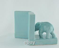 Serre-Livres Figurine Elephants Animalier Style Art Deco Style Art Nouveau Porce