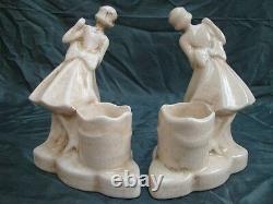 Serre-Livres Figurine porteuse Eau Style francais Porcelaine Ceramique