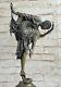 Signée Bronze Style Art Nouveau Deco Chiparus Statue Figurine Sculpture Nr