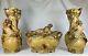 Splendide Garniture 3 Pieces Terre Cuite Ep. Art Nouveau 1900 Style Goldscheider