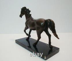 Statue Cheval Animalier Style Art Deco Style Art Nouveau Bronze massif