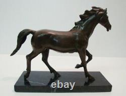 Statue Cheval Animalier Style Art Deco Style Art Nouveau Bronze massif