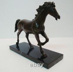 Statue Cheval Animalier Style Art Deco Style Art Nouveau Bronze massif