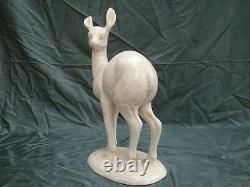 Statue Figurine Biche Faon Bambi Animalier Chasse Style Art Deco Style Art Nouve