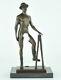 Statue Sculpture Athlete Sexy Style Art Deco Style Art Nouveau Bronze Massif