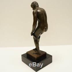 Statue Sculpture Athlete nu Sexy Style Art Deco Style Art Nouveau Bronze massif