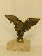 Statue Sculpture Bronze Aigle Oiseau Animalier Style Art Nouveau Début Xxe