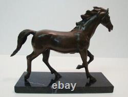 Statue Sculpture Cheval Poulain Animalier Style Art Deco Style Art Nouveau Bronz